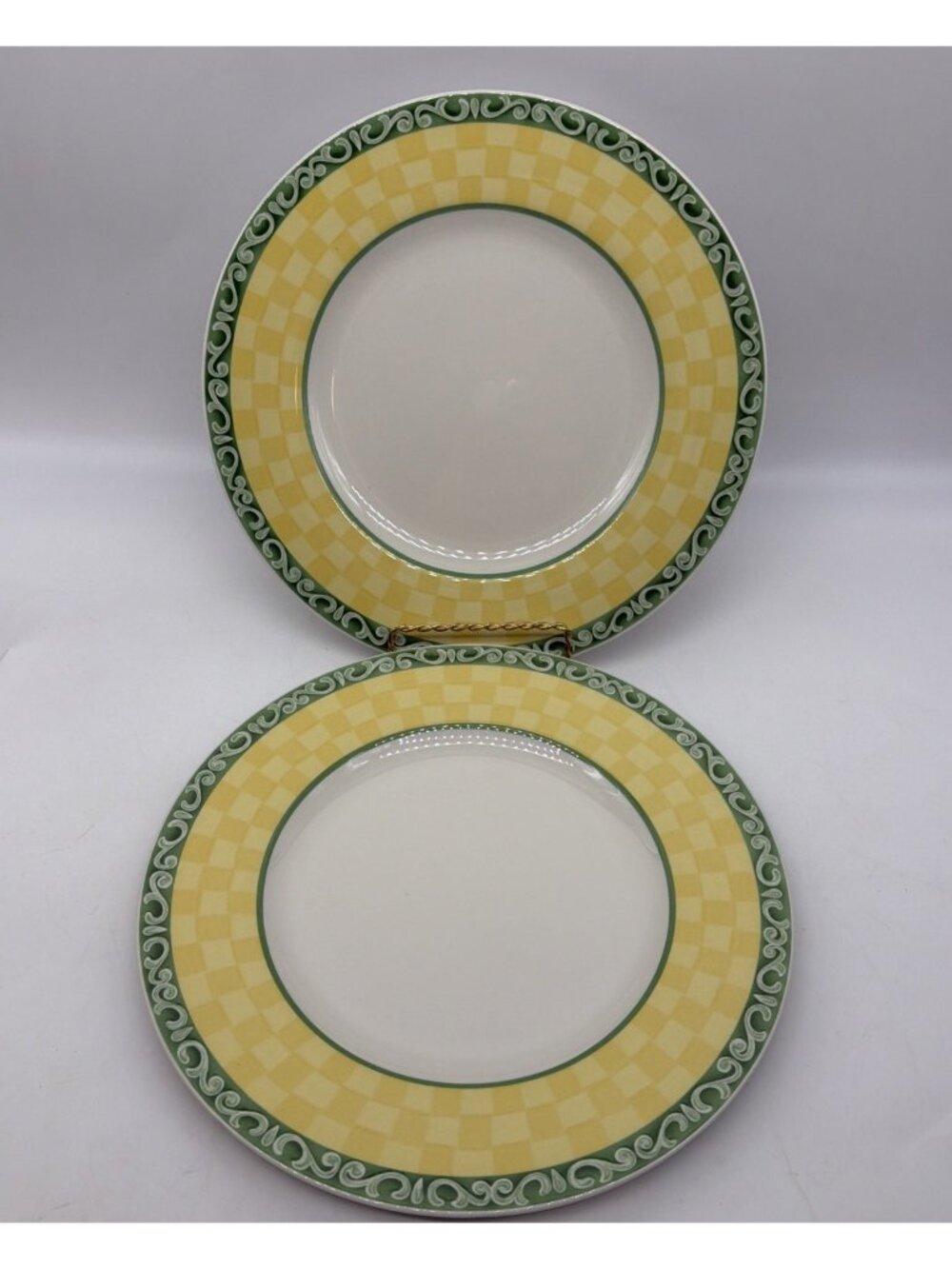 Villeroy & Boch Germany Switch Summerhouse ACACIA Set Of 2 Dinner Plates EUC